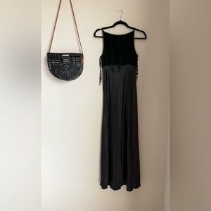 Zum Zum Exclusively for Dillards Green Velvet Satin Gown Dress, Size 5/6